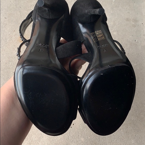 *NWT* Gucci | Swarovsky Crystal Black Heels | Sz 37 - Picture 5 of 8